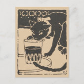 Goyō’s Beer Cat: "I Am a Cat" Original  Edition Postkarte (Vorderseite)