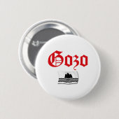 Gozo Flagge Button (Vorne & Hinten)