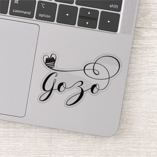 Gozo Herzenflagge, Gozitan, Insel Gozo Aufkleber (Detail)