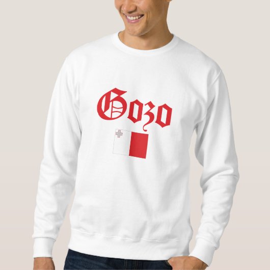 Gozo mit Malta-Flagge Sweatshirt (Vorderseite)