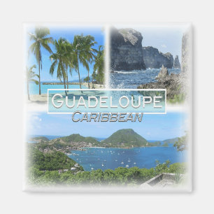 GP0010 Amerika, Guadeloupe, Kühlschrank Magnet