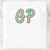 GP-Autoaufkleber Ovaler Aufkleber (Tasche)