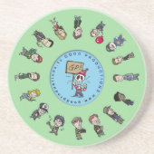 Gp-Getränk-Untersetzer - Grün Untersetzer (Vorne)