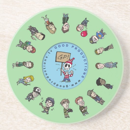 Gp-Getränk-Untersetzer - Grün Untersetzer (Vorne)