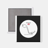 GP Monaco Monte Carlo Magnet (Vorderseite/Rückseite)