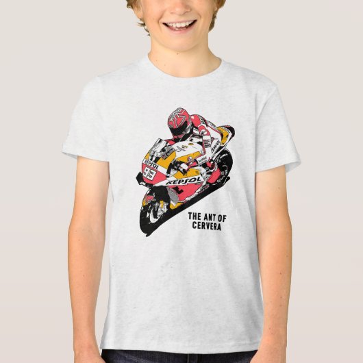 GP Motorbike Ant of Cervera Tri-Blend Shirt (Vorderseite)