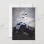 GP Off Road 4X4 Wedding RSVP Einladung (Rückseite)