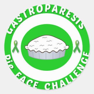 GP Pie Face Challenge Logo-Aufkleber Runder Aufkleber