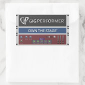 GP-Rackspace-Aufkleber Rechteckiger Aufkleber (Tasche)