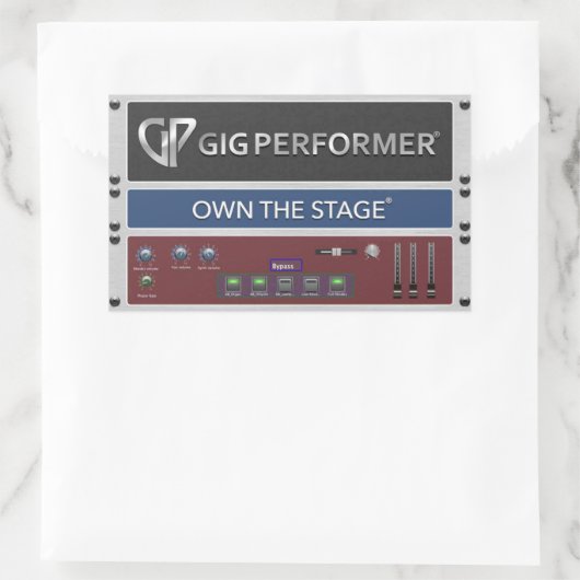 GP-Rackspace-Aufkleber Rechteckiger Aufkleber (Tasche)