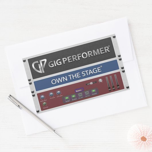 GP-Rackspace-Aufkleber Rechteckiger Aufkleber (Umschlag)