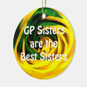 Gp-Schwestern sind die besten Schwestern Keramik Ornament (Links)