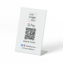 Gpay QR Code Pedestsign für Ihr Unternehmen