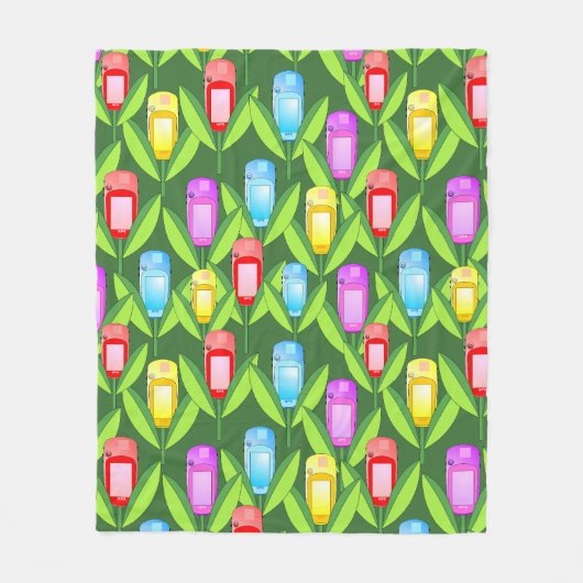 GPS-Blume Fleecedecke (Vorderseite)