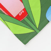 GPS-Blume Fleecedecke (Ecke)