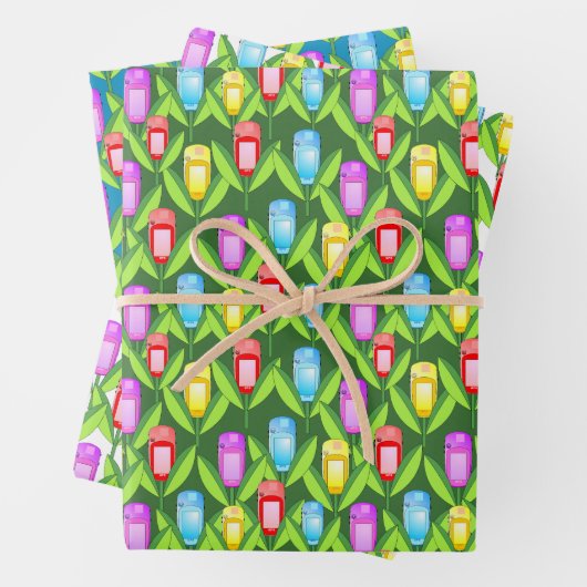 GPS-Blume Geschenkpapier Set (Beispiel)