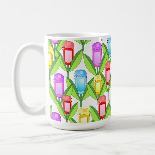 GPS-Blume Kaffeetasse (Links)