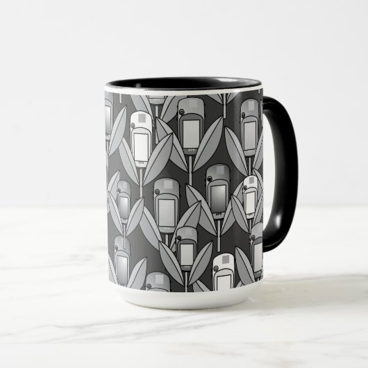 GPS-Blume-Tasse Tasse (VorderseiteRechts)