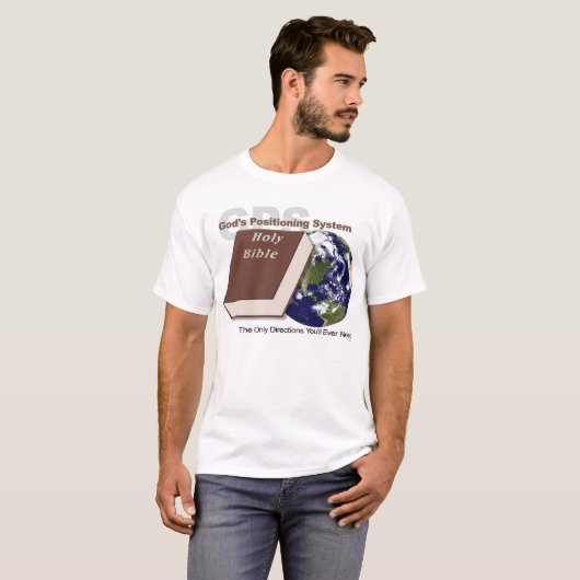 GPS - die Navigationsanlage des Gottes T-Shirt (Vorne ganz)