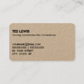 GPS-Dienste Visitenkarte (Rückseite)