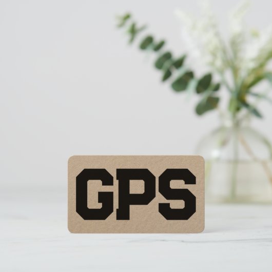 GPS-Dienste Visitenkarte (Stehend Vorderseite)