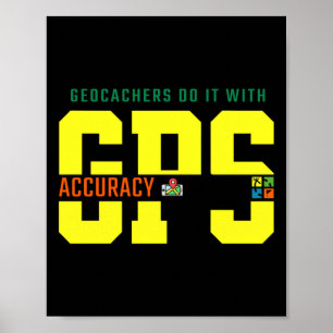 GPS-Genauigkeitsaufkleber Poster
