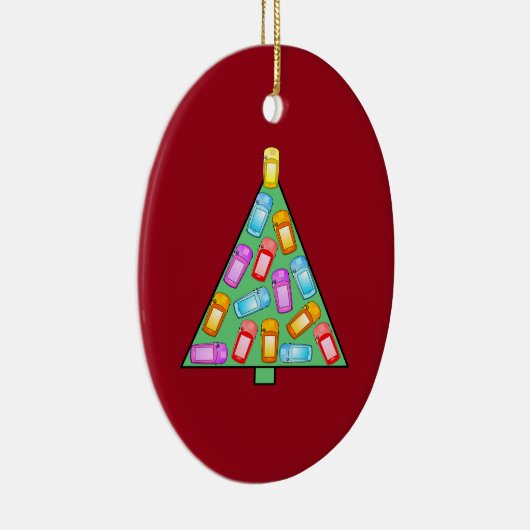 GPS Geocaching Weihnachtsbaum Keramik Ornament (Rechts)