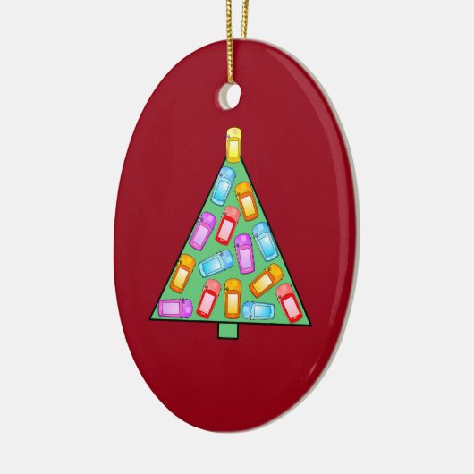 GPS Geocaching Weihnachtsbaum Keramik Ornament (Links)