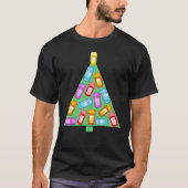 GPS Geocaching Weihnachtsbaum T-Shirt (Vorderseite)