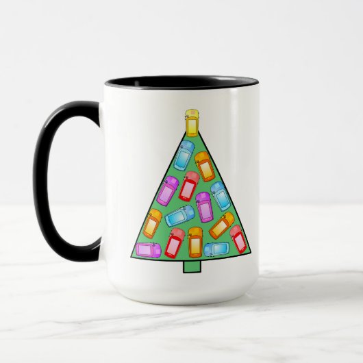 GPS Geocaching Weihnachtsbaum Tasse (Links)