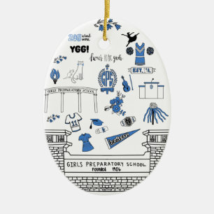 GPS Oval Ornament