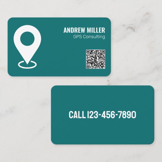 GPS Services QR Visitenkarte (Vorne/Hinten)