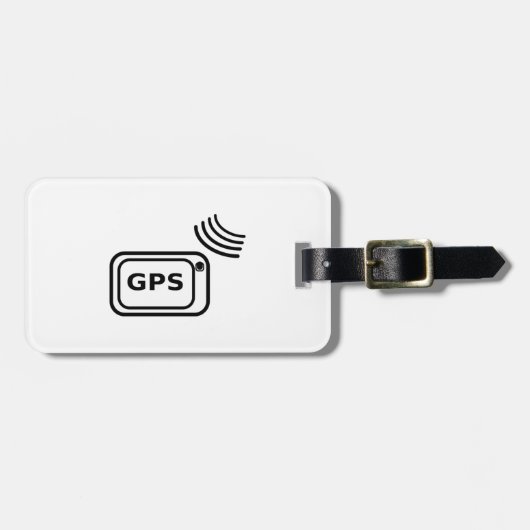 GPS-Signal Gepäckanhänger (Vorderseite horizontal)