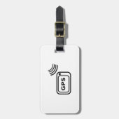 GPS-Signal Gepäckanhänger (Vorderseite vertikal)