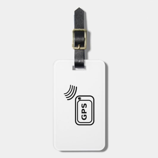 GPS-Signal Gepäckanhänger (Vorderseite vertikal)