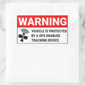 GPS-Tracking-Gerät Rechteckiger Aufkleber (Tasche)
