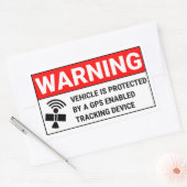 GPS-Tracking-Gerät Rechteckiger Aufkleber (Umschlag)