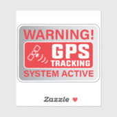 GPS-Tracking-System Aufkleber (Blatt)