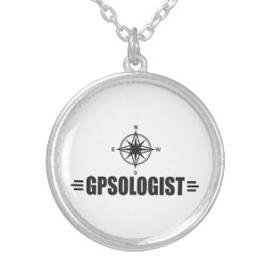 GPS VERSILBERTE KETTE