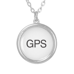 GPS VERSILBERTE KETTE