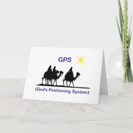 GPS Weihnachtskarte Feiertagskarte