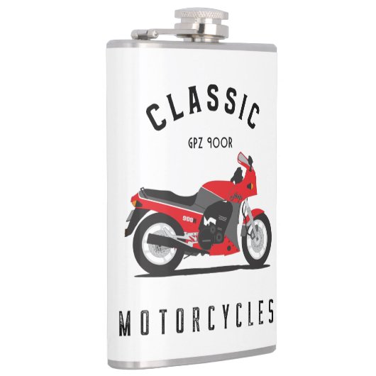 GPZ 900R Ninja ZX900A Motorrad Biker Flachmann (Rechts)