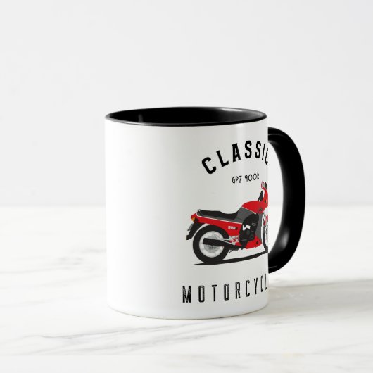 GPZ 900R Ninja ZX900A Motorrad Biker Tasse (VorderseiteRechts)