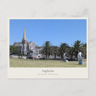 Gqeberha Hill Presbyterian Church und Palm Gardens Postkarte