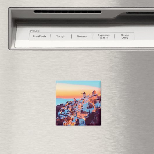 GR011 SANTORINI - Griechenland - Kühlschrank Magnet (In Situ (Geschirrspüler))