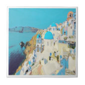 GR013 SANTORINI - view, Griechenland, Fliese (Vorderseite)