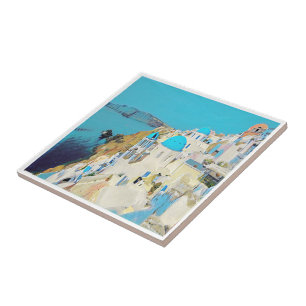 GR013 SANTORINI - view, Griechenland, Fliese