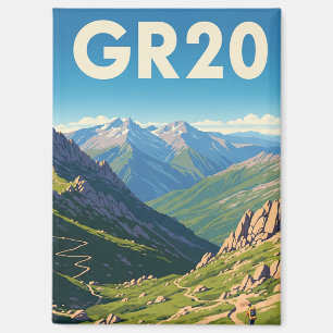 GR20 Frankreich Korsika Reise Magnet