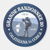 GR20 Korsika (BG) Magnet (Vorne)