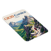GR20-Trail, Korsika Frankreich Magnet (Rechte Seite)